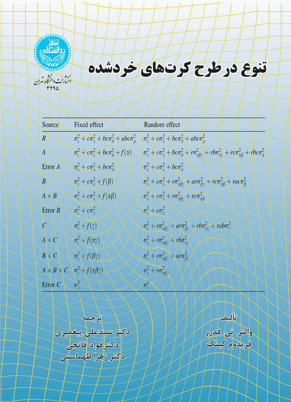 پایانه - تنوع در طرح کرت های خردشده