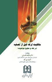 پایانه - مالکیت ترکه قبل از تصفیه