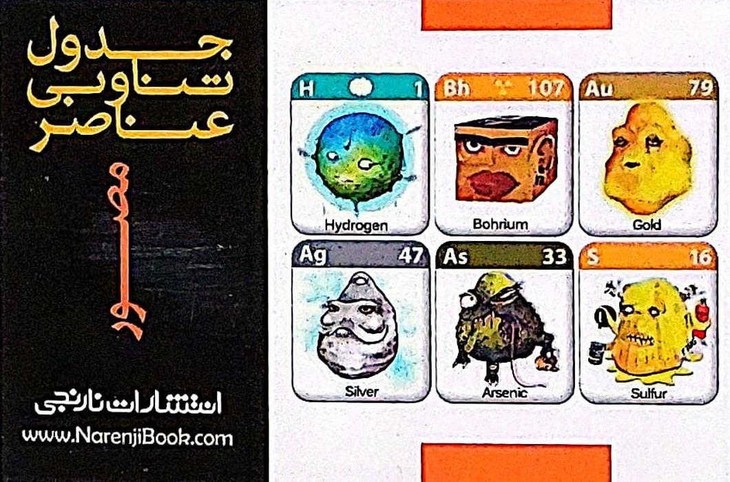 پایانه - فلش کارت جیبی جدول تناوبی عناصر مندلیف