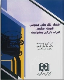 پایانه - اظهار نظرهای عمومی کمیته حقوق افراد دارای معلولیت